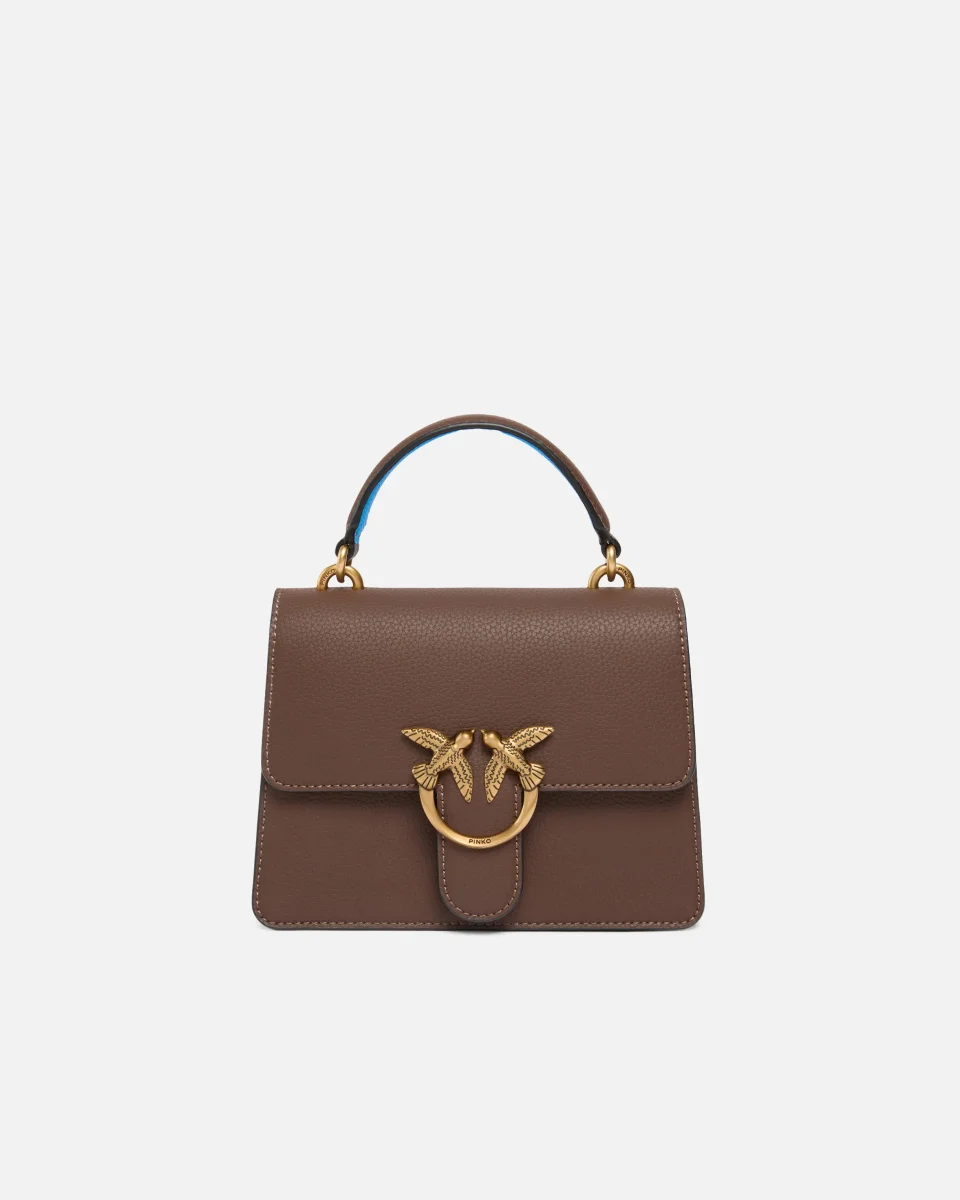 Borsa a mano piccola Mini Love Bag Top Handle Light in pelle fiore