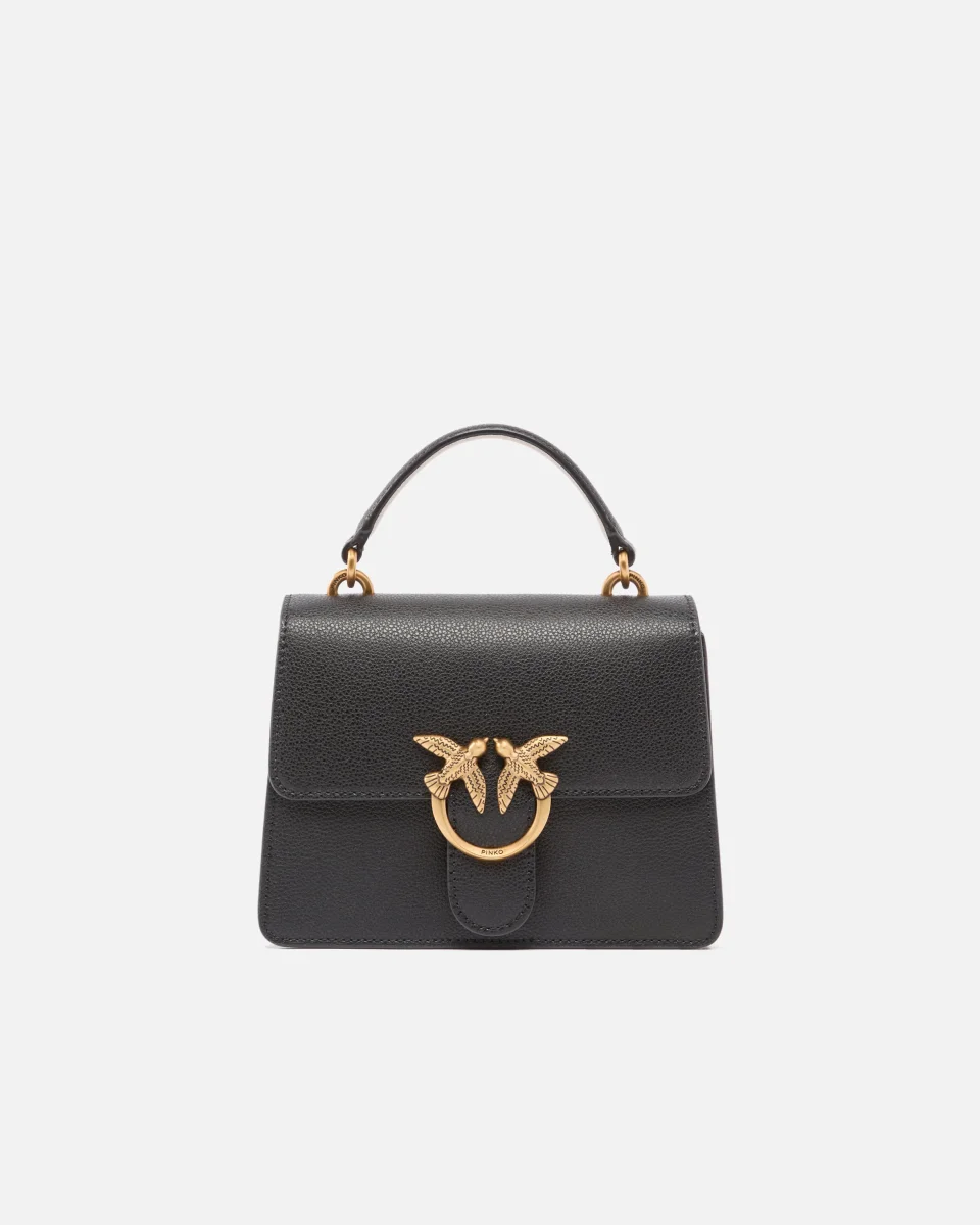 Borsa a mano piccola Mini Love Bag Top Handle Light in pelle fiore