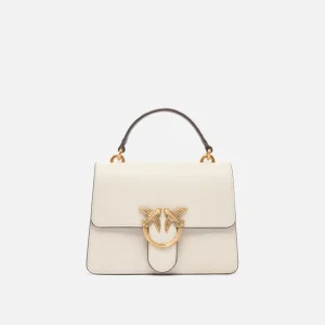 Borsa a mano piccola Mini Love Bag Top Handle Light in pelle fiore