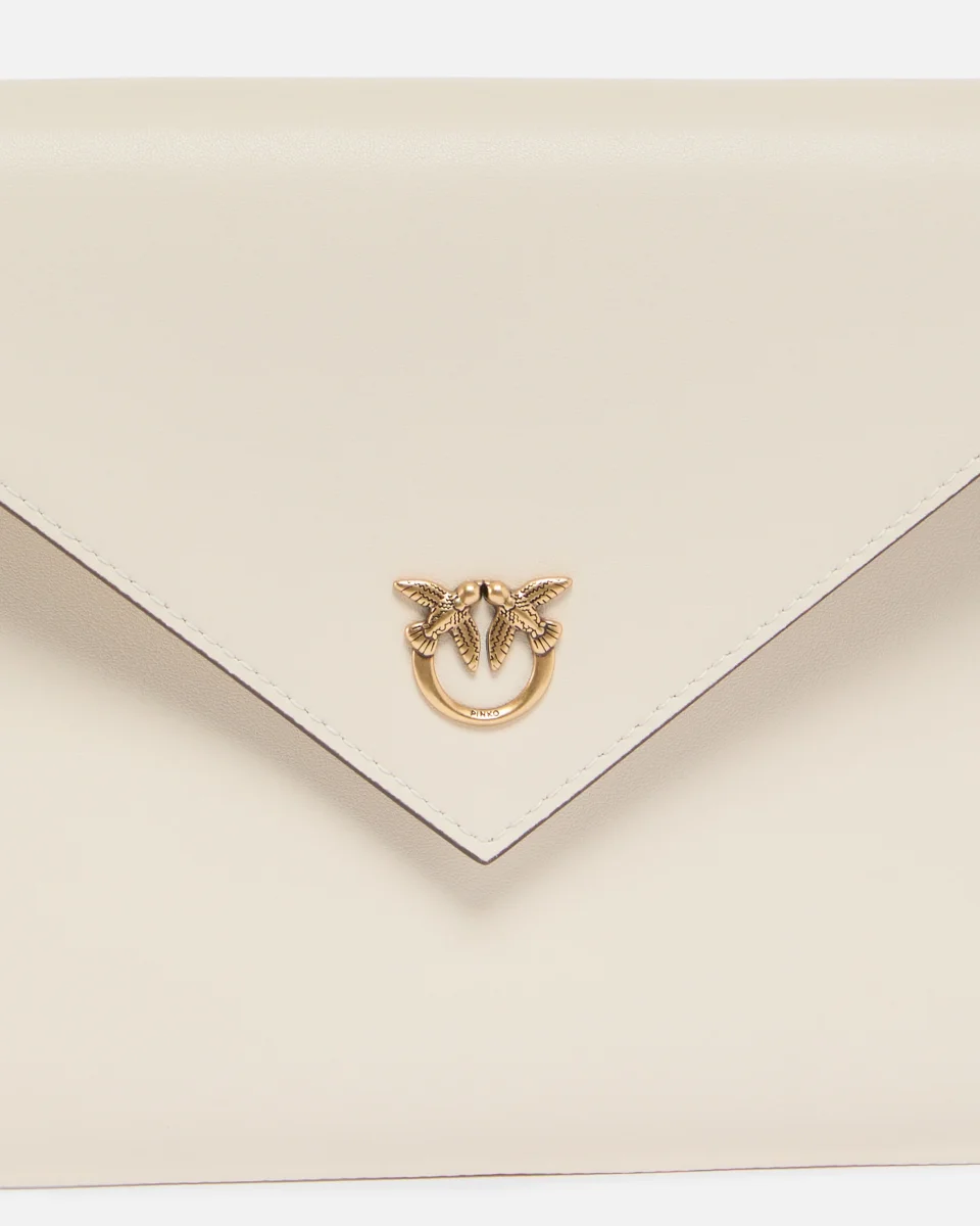 Pochette a mano in pelle con logo Love Birds - immagine 5