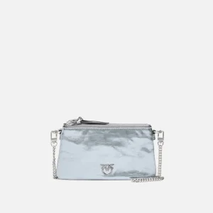 Piccola borsa a spalla Mini Double Bag in pelle laminata
