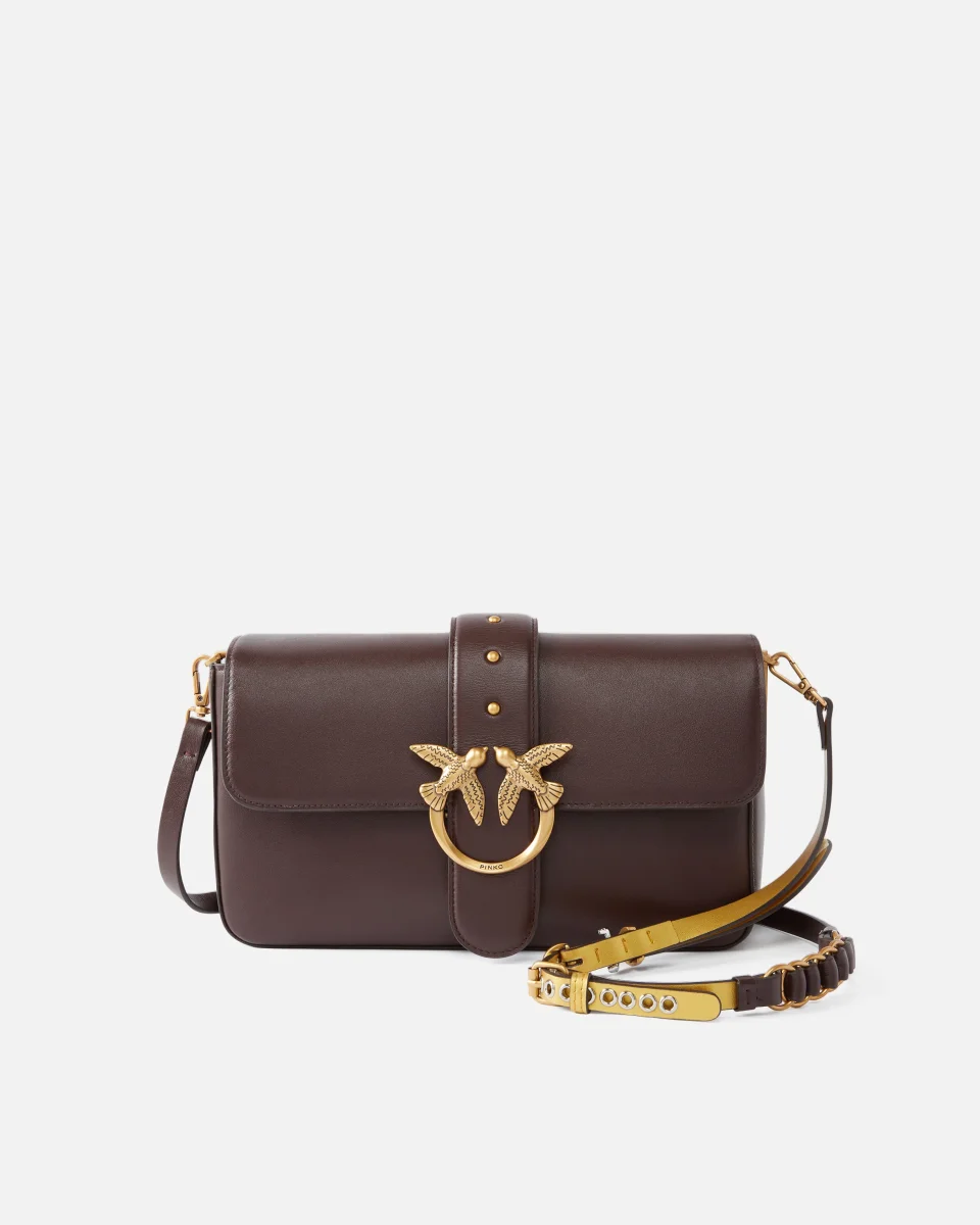 Borsa a mano media Love Bag One Slouchy in pelle con tracolla