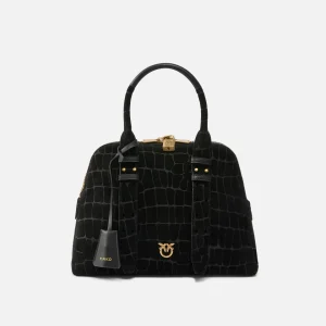 Borsa a mano piccola Escape Bag in pelle stampa coccodrillo