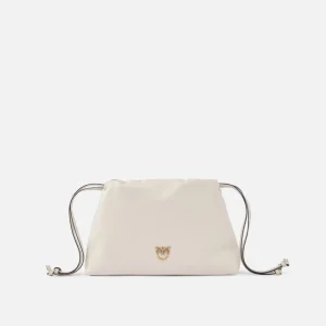 Borsa a spalla piccola in pelle con coulisse