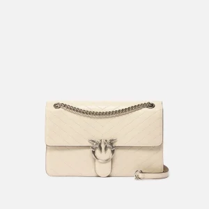 Borsa a mano media Love Bag One in pelle chevron