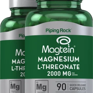 Magnesium L-Threonate Magtein, 90 Quick Release Capsules, 2  Bottles
